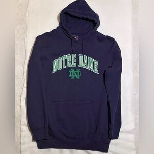 Notre Dame Men’s Hoodie Sweatshirt Size Large Long Sleeve Blue Green